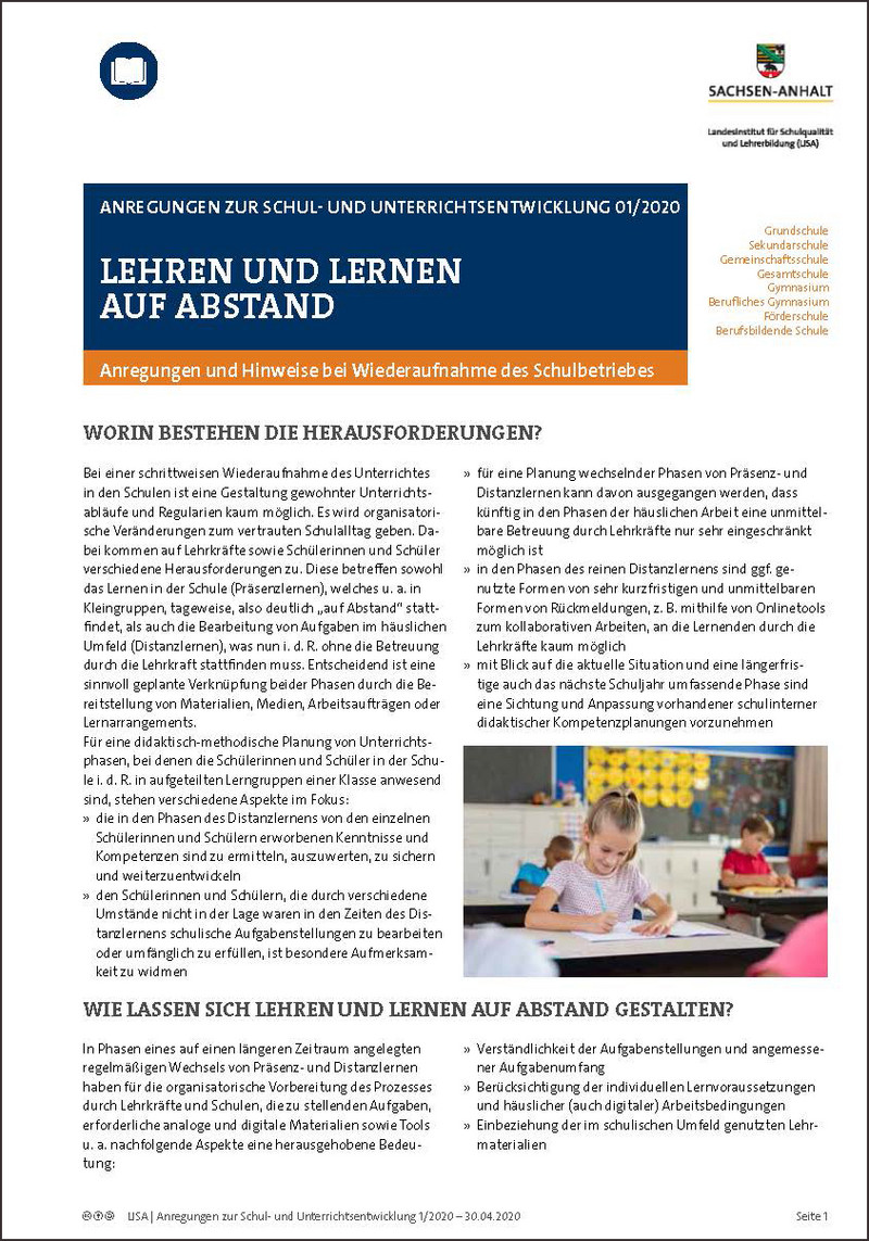 LISA: Landesinstitut Für Schulqualität Und Lehrerbildung Sachsen-Anhalt ...